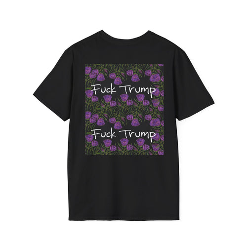 Anti-Trump Floral Tee — "Fuck Trump" Graphic T-Shirt
