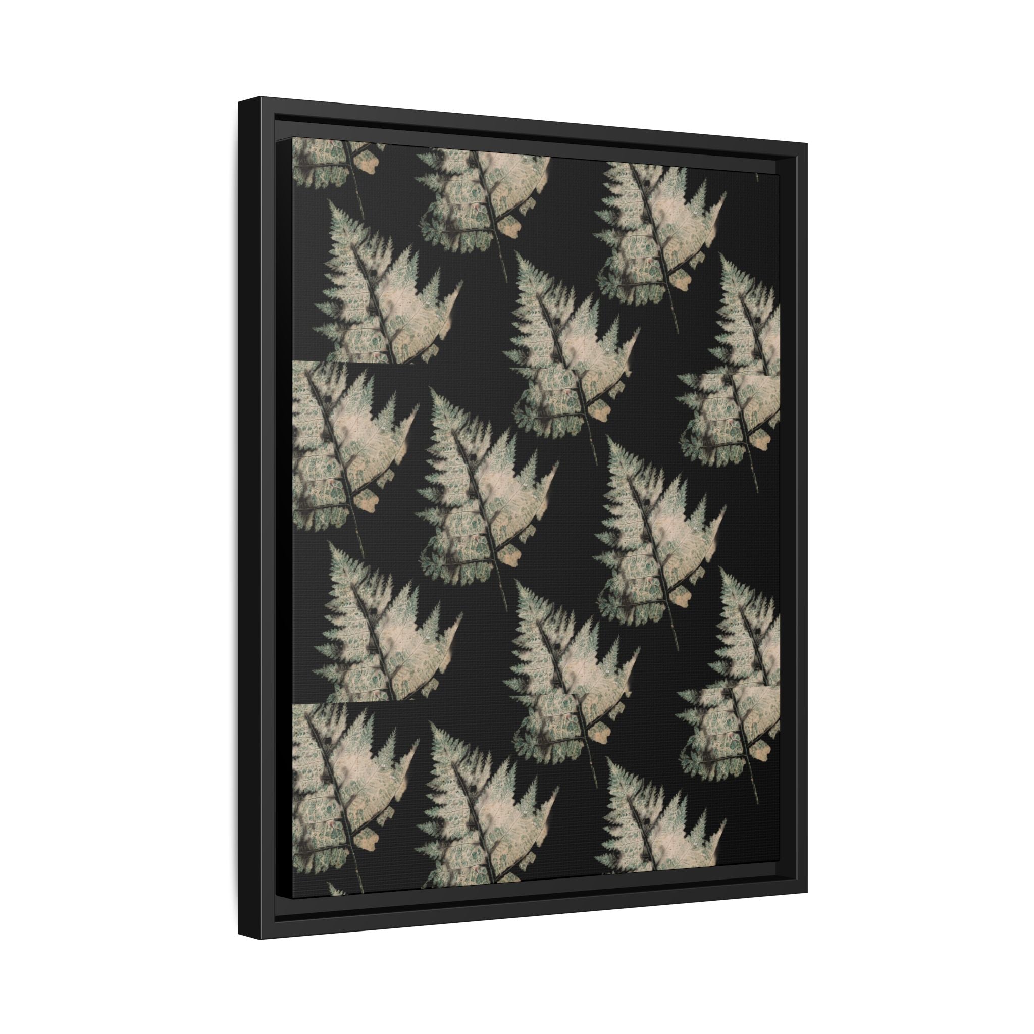 Botanical Fern Matte Canvas Framed Wall Art