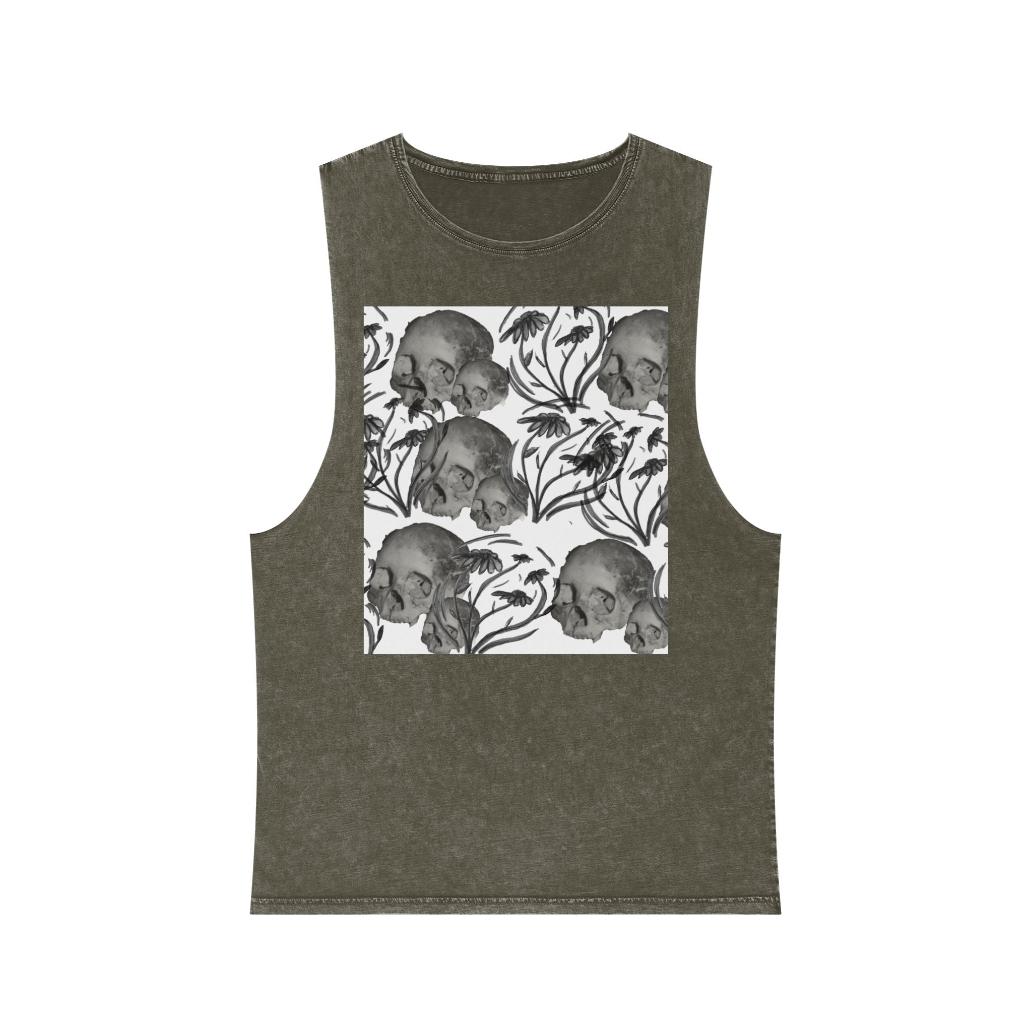 Skull & Vines Stonewash Tank