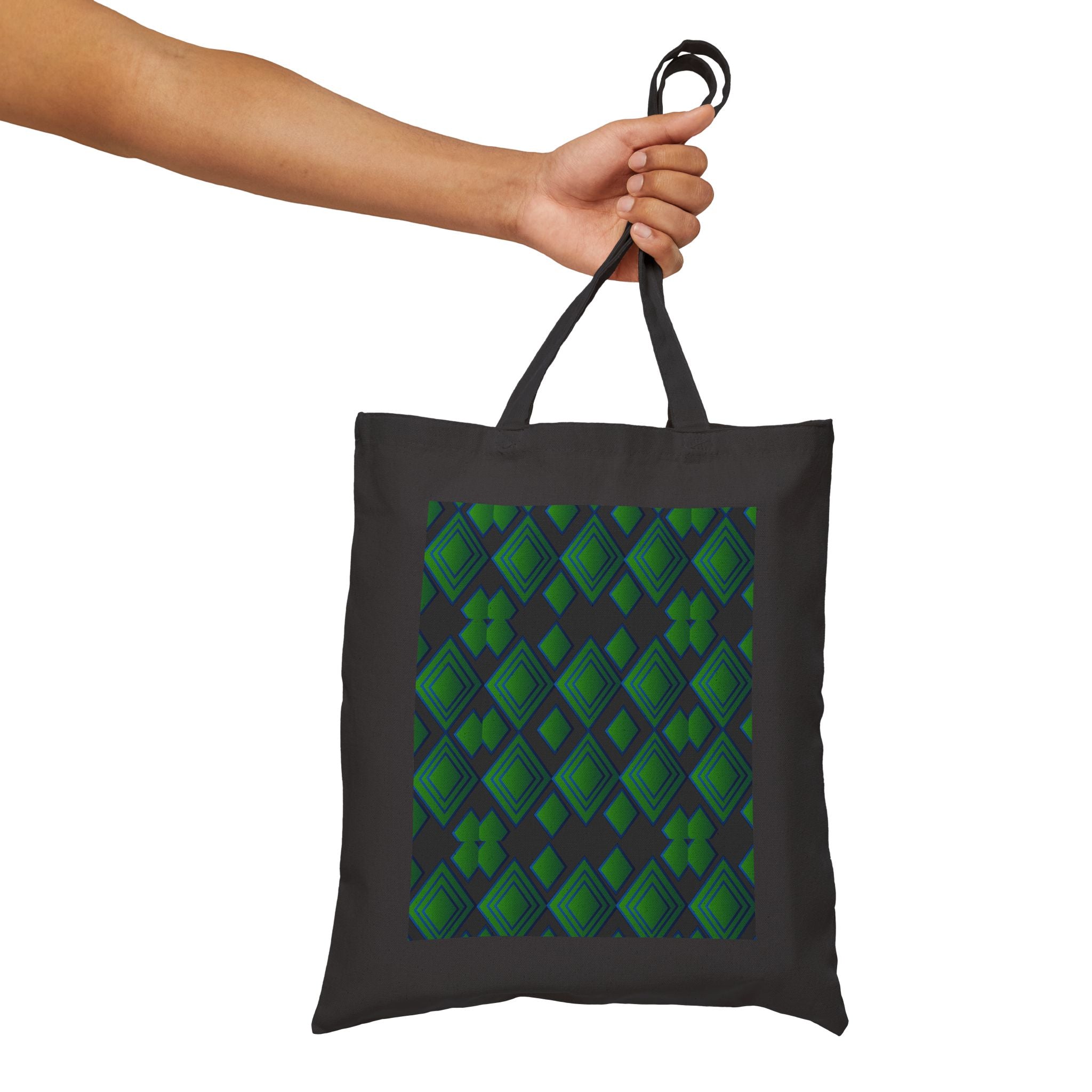 Green Geometric Pattern Tote Bag