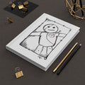 Voodoo Doll Sketch Hardcover Journal — Hand-Drawn Gothic Notebook