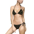 Bikini Swimsuit — Tropical Leaf Accent Triangle Two-Piece