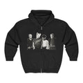 Band Photo Zip Hoodie - Retro 80s Rock Group Graphic