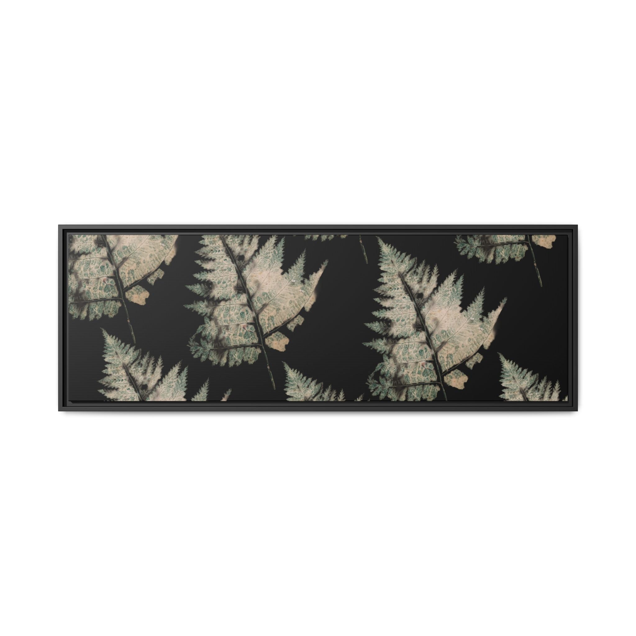 Botanical Fern Matte Canvas Framed Wall Art