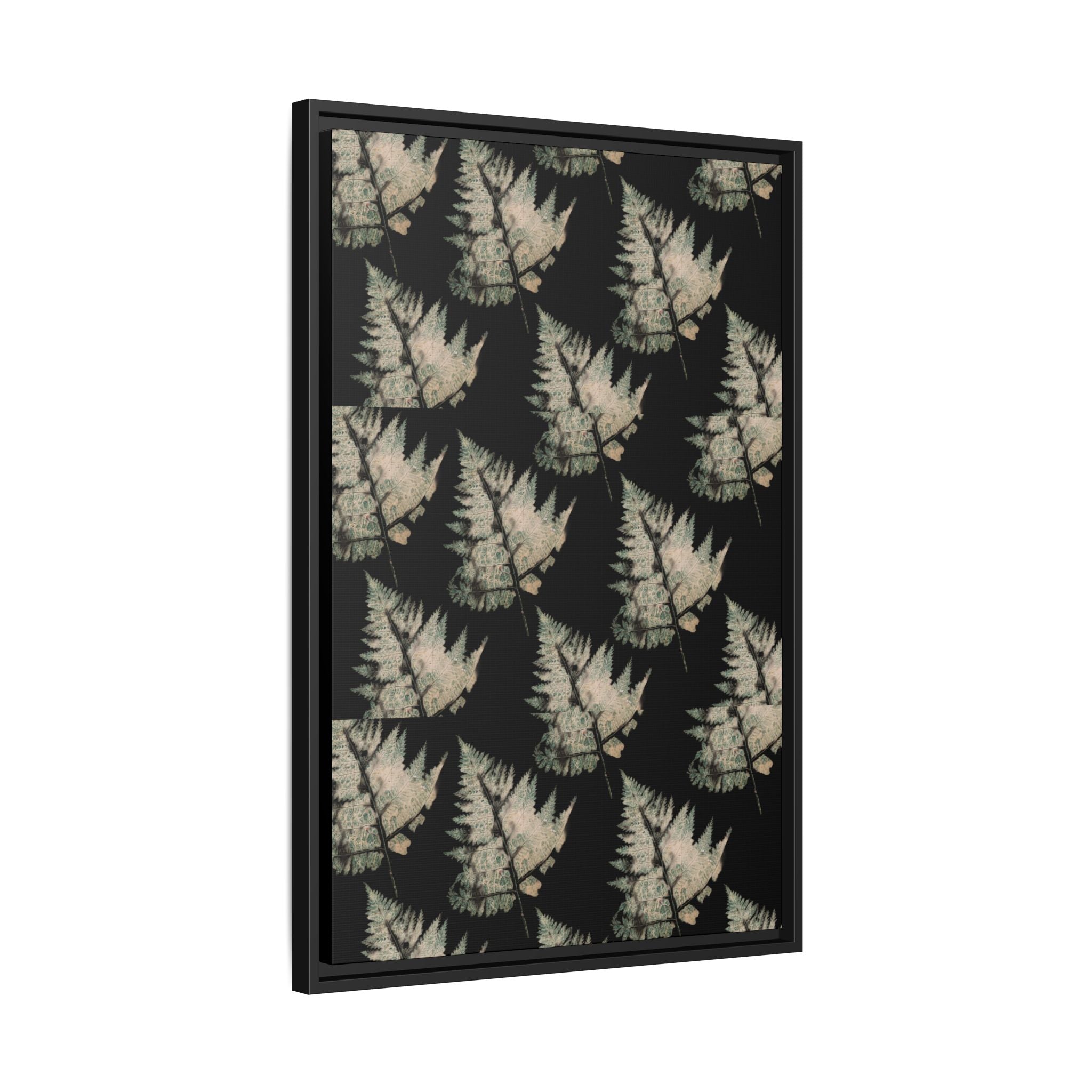 Botanical Fern Matte Canvas Framed Wall Art