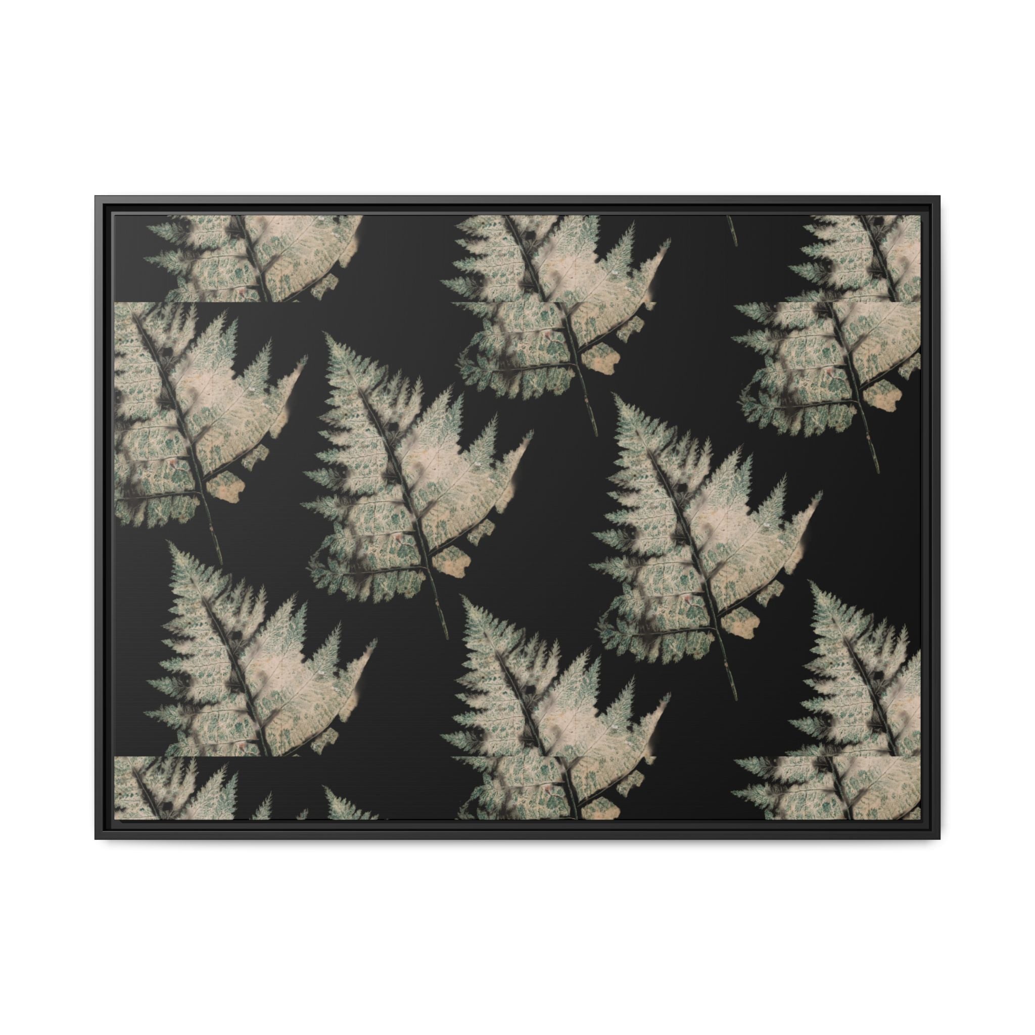 Botanical Fern Matte Canvas Framed Wall Art