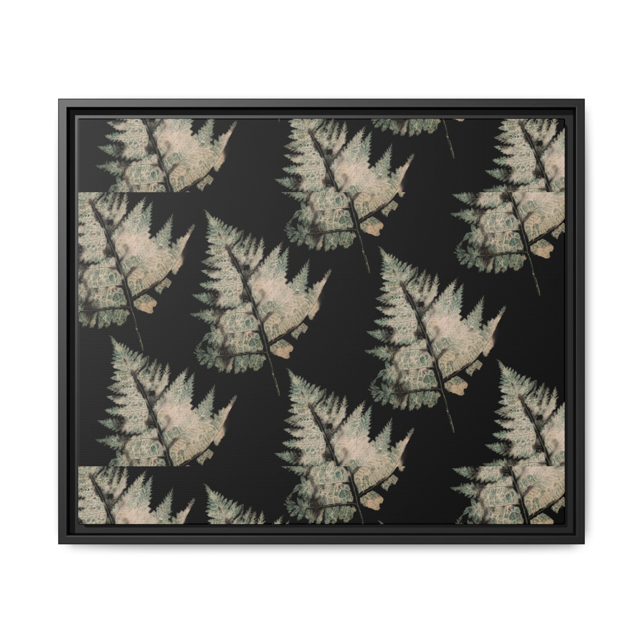 Botanical Fern Matte Canvas Framed Wall Art