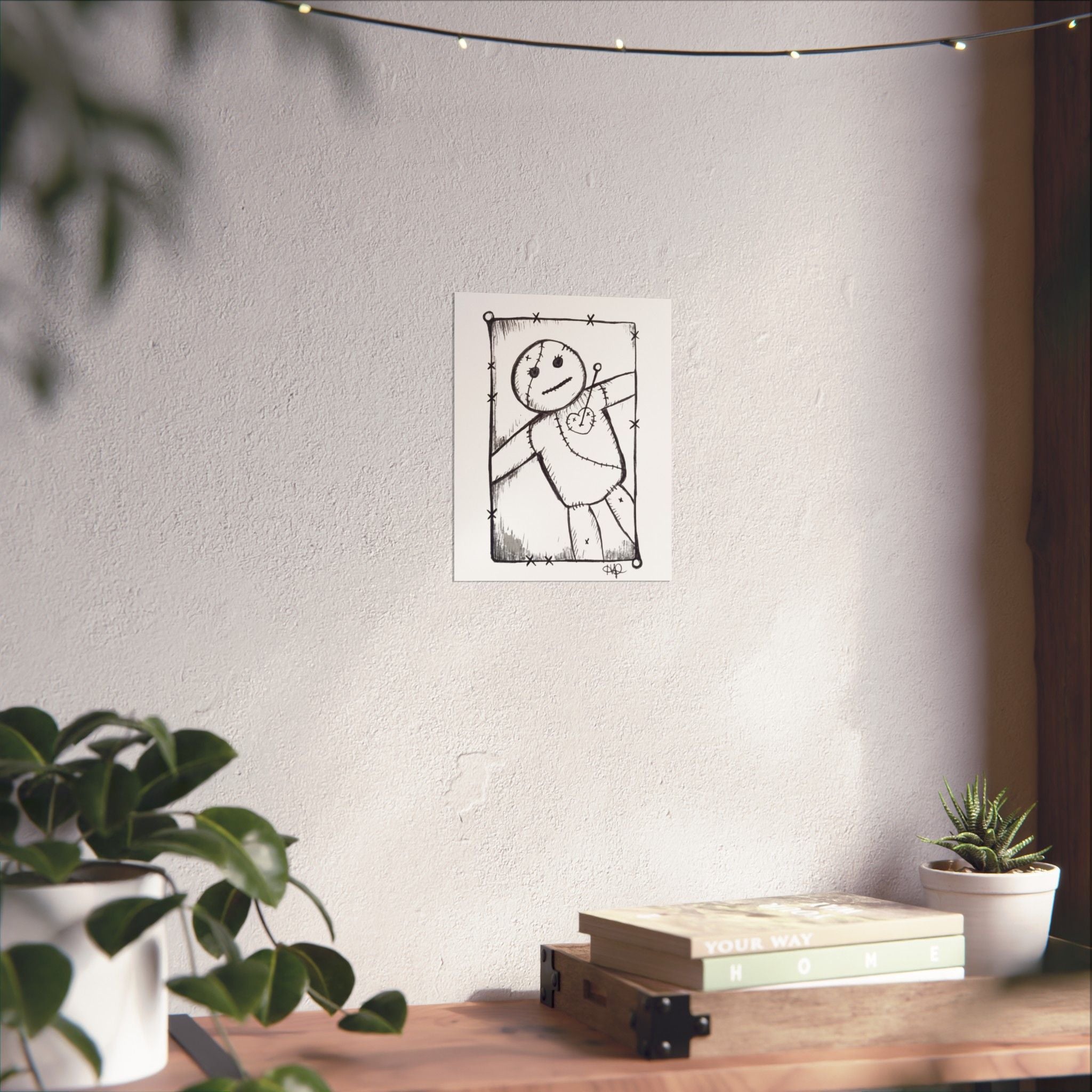 Voodoo Doll Sketch Poster