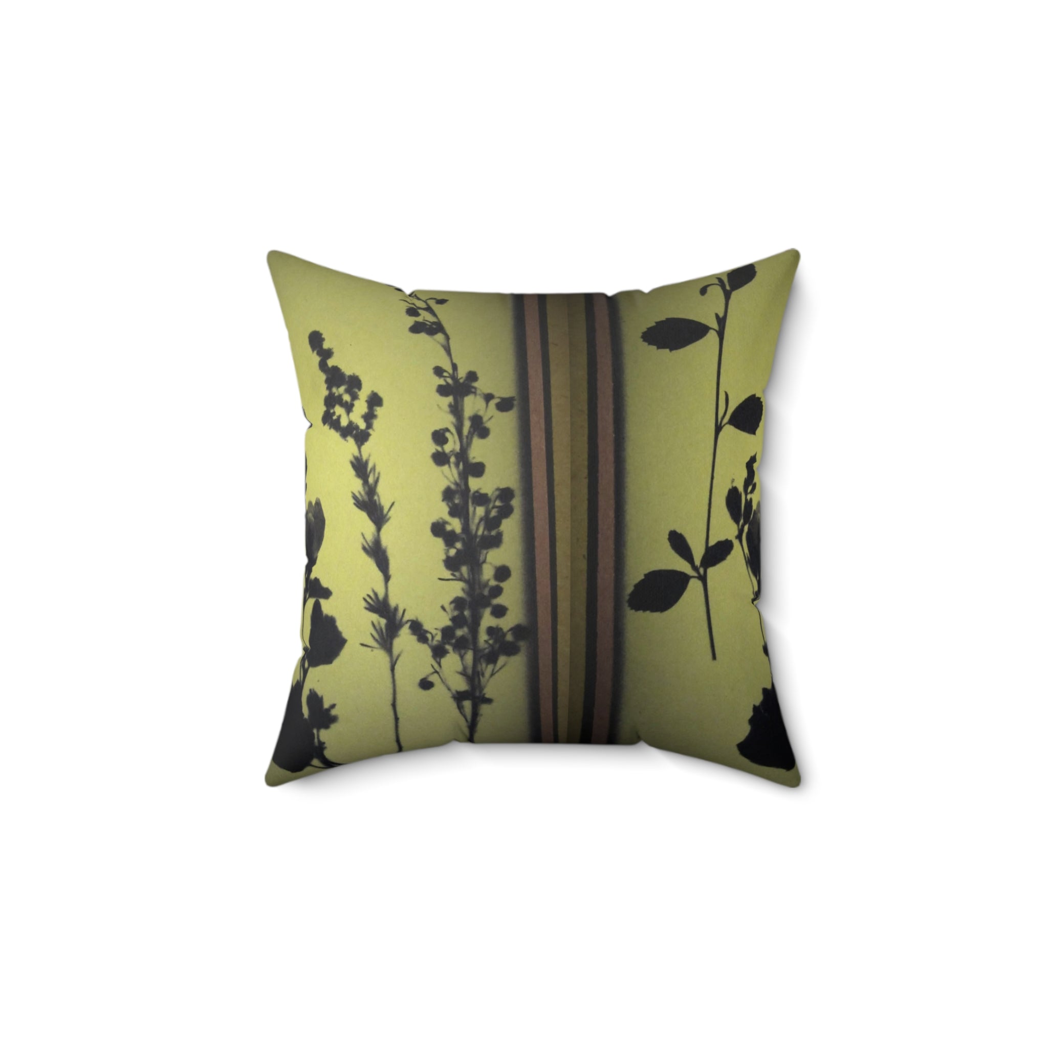 Botanical Silhouette Throw Pillow