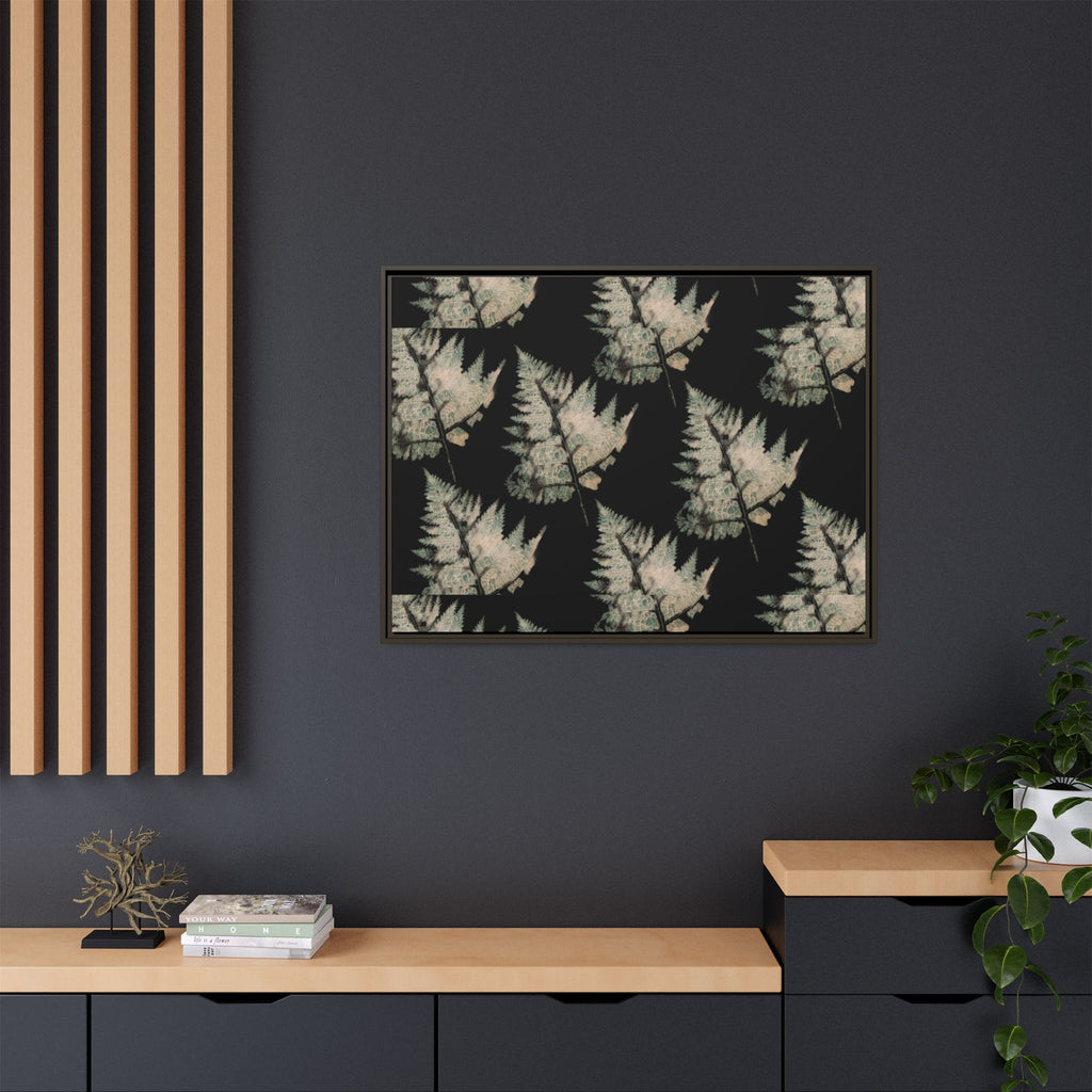 Botanical Fern Matte Canvas Framed Wall Art