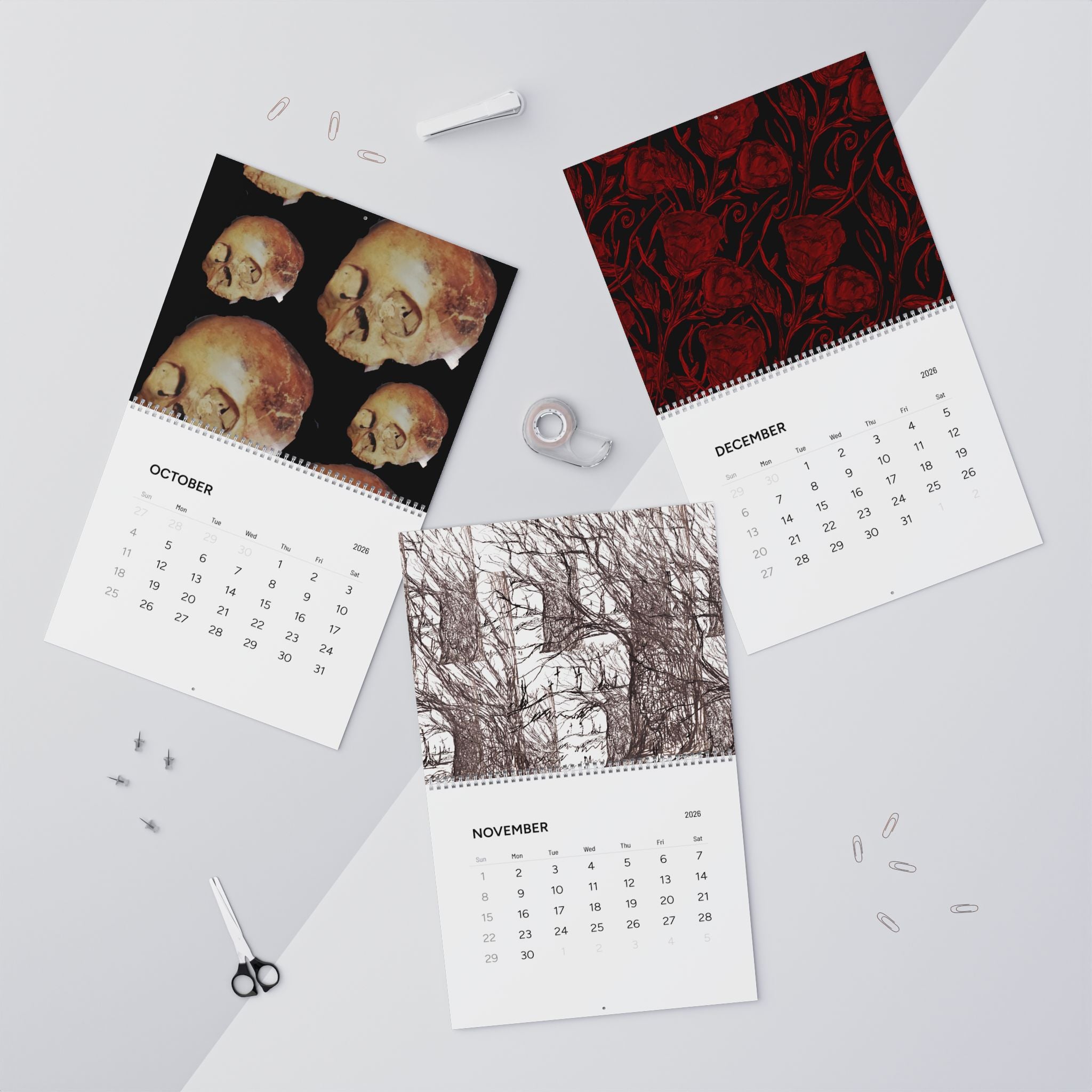 2026 Native Wall Calendar — Illustrated Monthly Wall Calendar