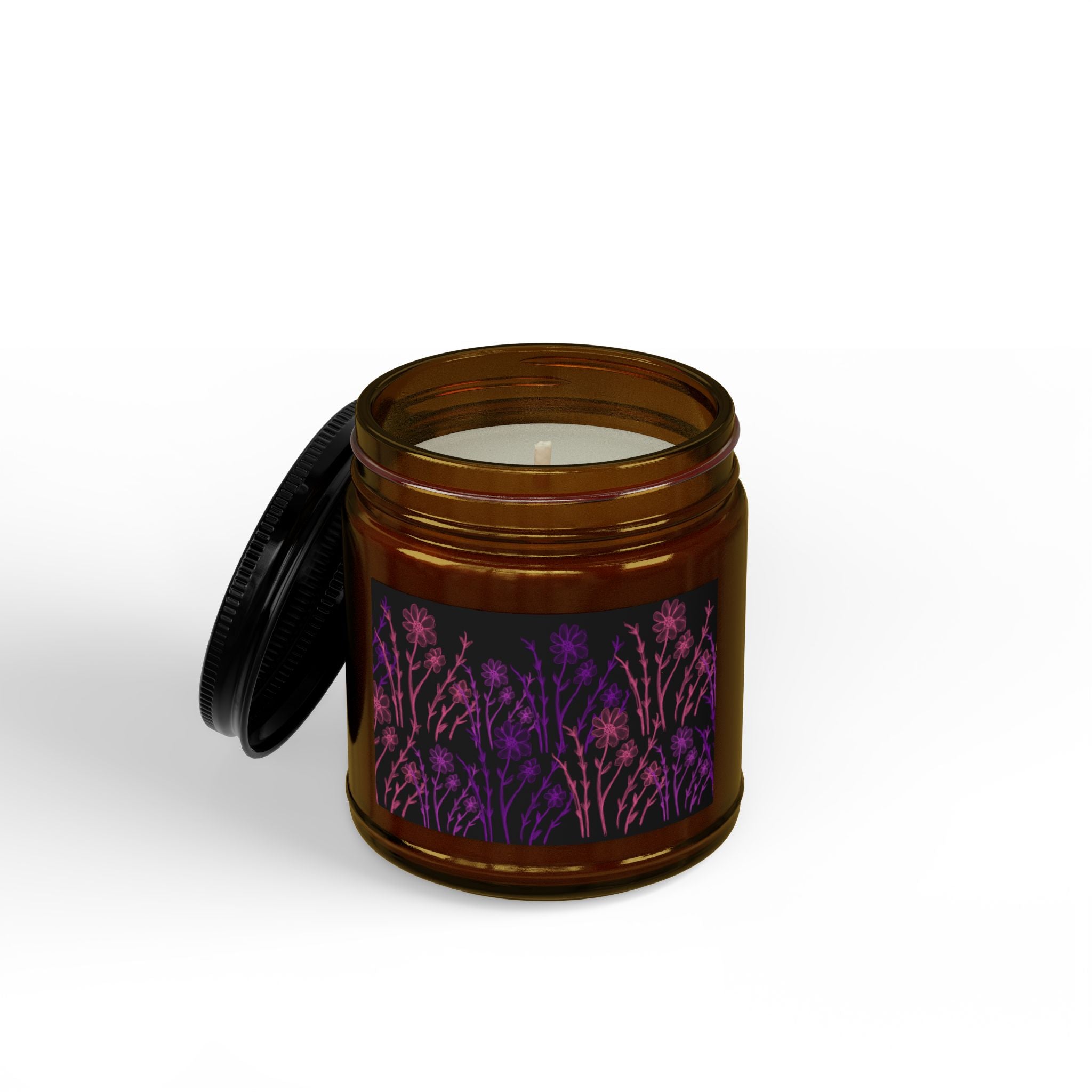 Lavender Meadow Soy Candle — Scented Amber Jar (4oz & 9oz)