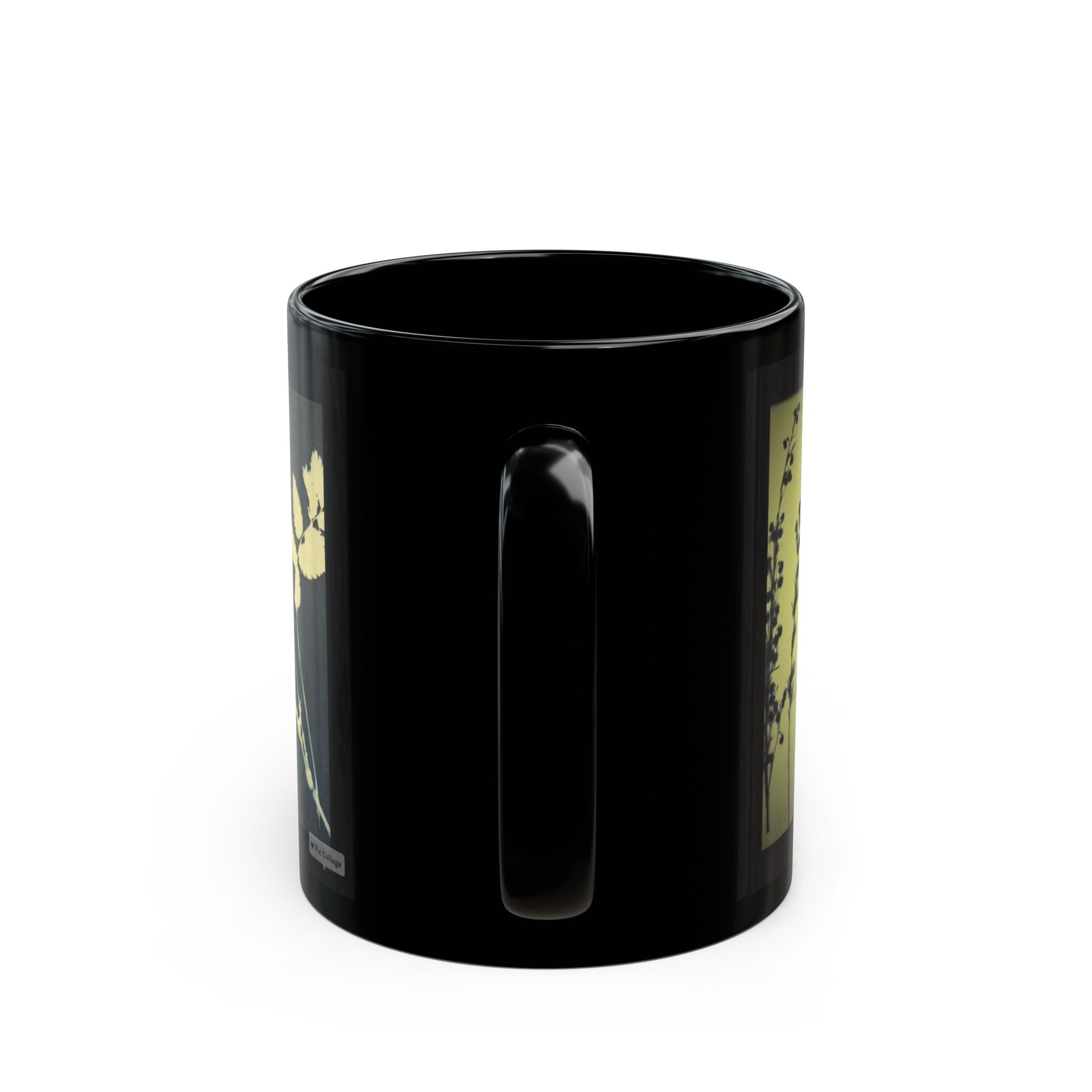 Botanical Silhouette Black Coffee Mug (11oz/15oz)