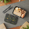 Floral Meadow PLA Bento Box with Band & Utensils — Eco-Friendly Lunch Container