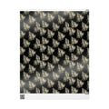 NANCY Wrapping Paper — Black Botanical Gift Wrap