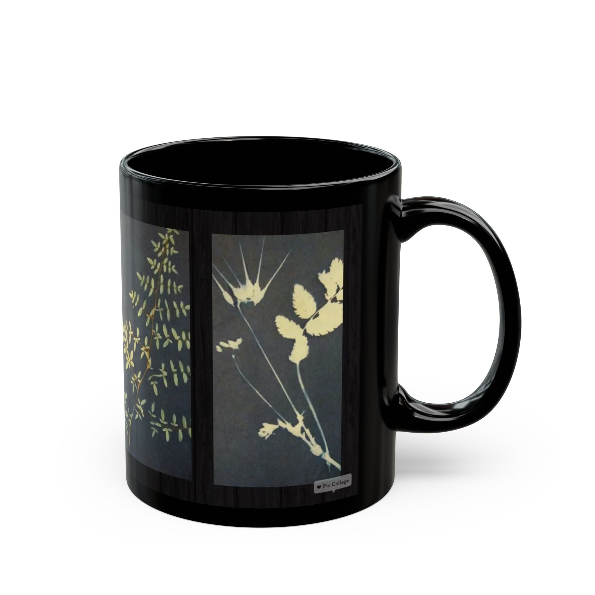Botanical Silhouette Black Coffee Mug (11oz/15oz)