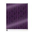 FOLKLORE Floral Stripe Wrapping Paper — Purple & Black Elegant Gift Wrap