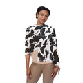 Bat Pattern Light Scarf — Halloween Black & White Lightweight Wrap