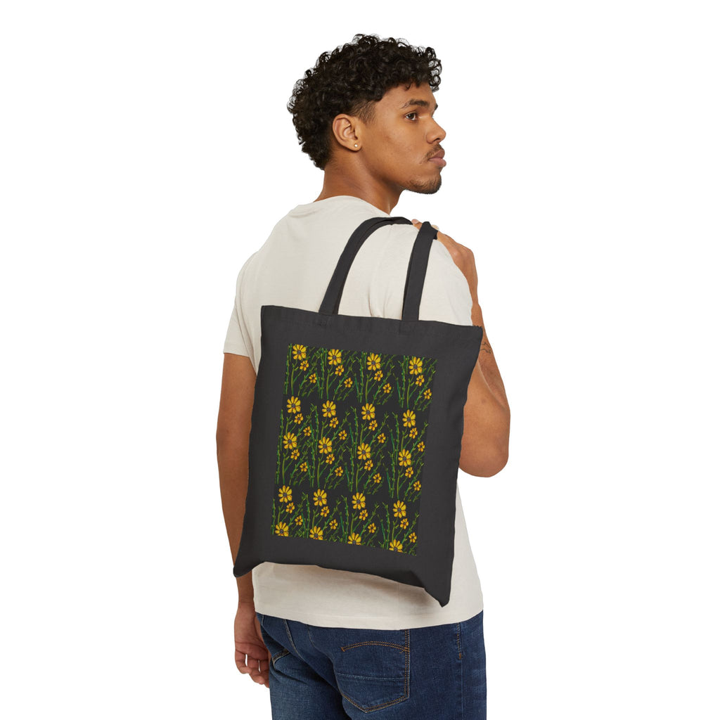 Tote Bag — Sunflower Field Cotton Canvas Tote
