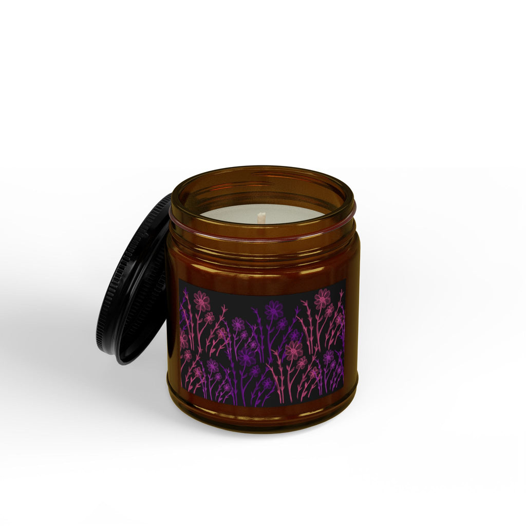 Lavender Meadow Soy Candle — Scented Amber Jar (4oz & 9oz)
