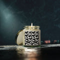 Bat Pattern Scented Candle — Coconut Apricot Wax (4oz/9oz)