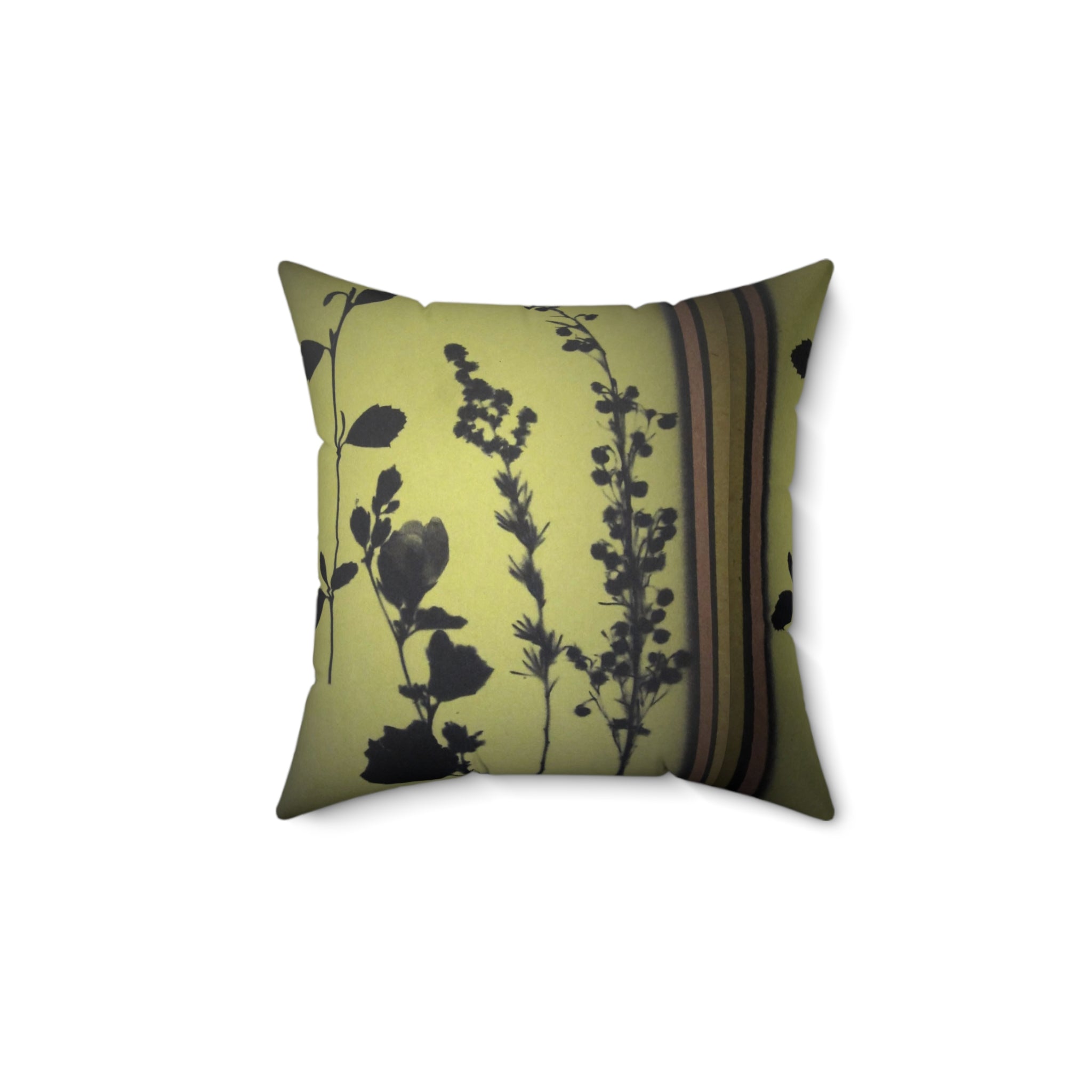 Botanical Silhouette Throw Pillow