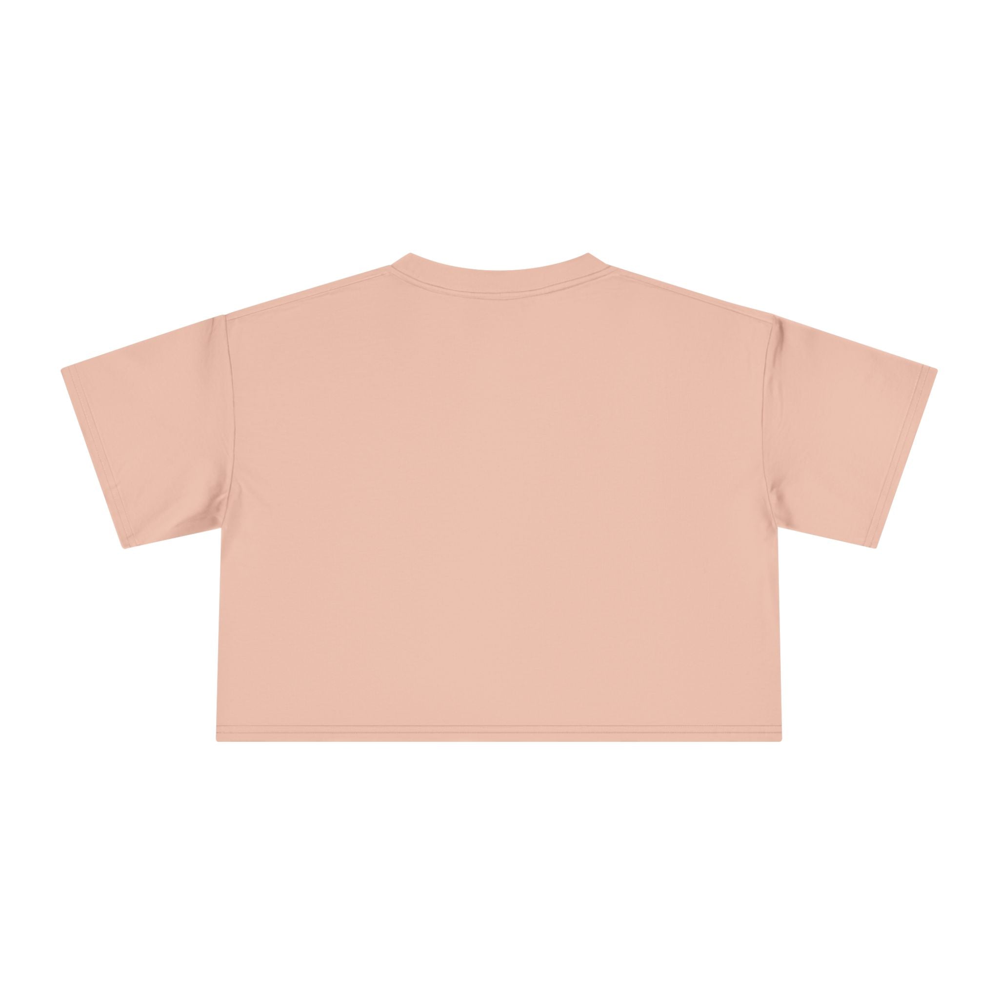 Botanical Grid Women's Crop Tee — Vintage Floral Silhouette Top