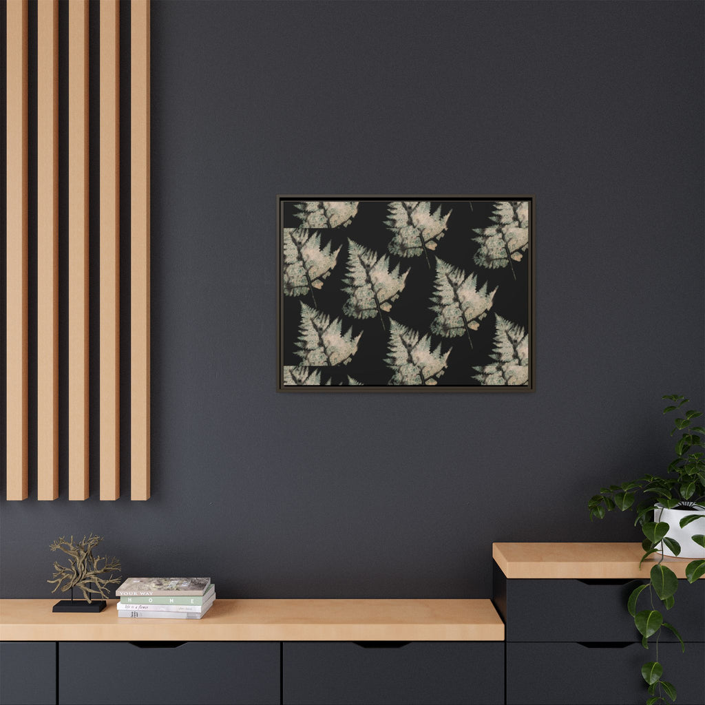 Botanical Fern Matte Canvas Framed Wall Art