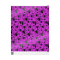 Spider Pattern Wrapping Paper — Pink Halloween Gift Wrap
