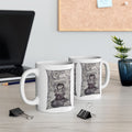 Spider woman Mug — Spooky Moon Sketch Ceramic Coffee Cup (11oz/15oz)