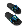 Floral Blue Vines Slide Sandals — Women's Floral Pool Slides