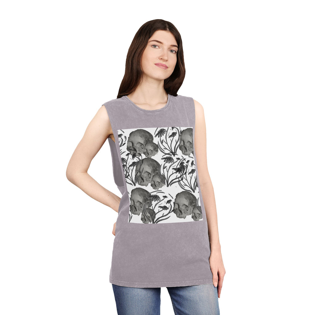 Skull & Vines Stonewash Tank
