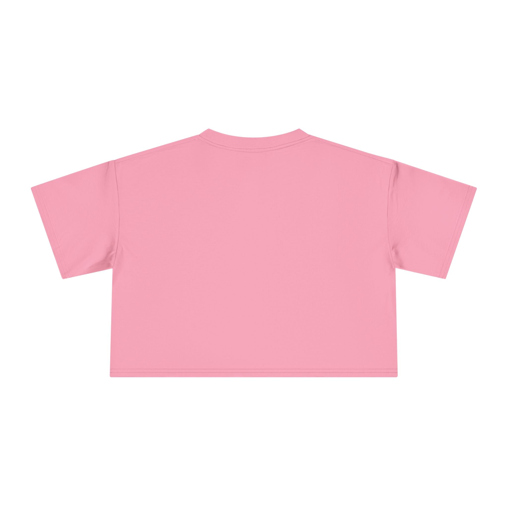 Botanical Grid Women's Crop Tee — Vintage Floral Silhouette Top