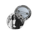 The Cult Band Photo Pin Button — Vintage Black & White Rock Badge