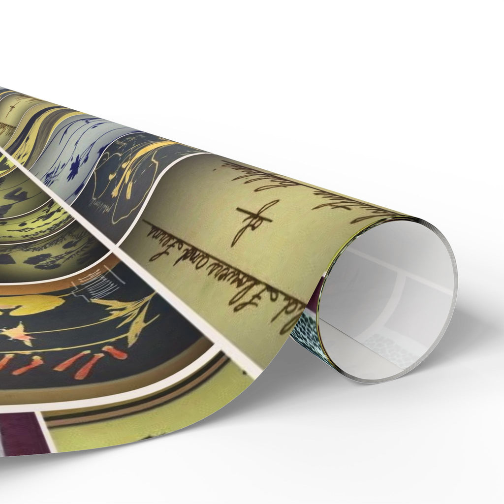 Botanical Collage Wrapping Paper — Vintage Floral Gift Wrap
