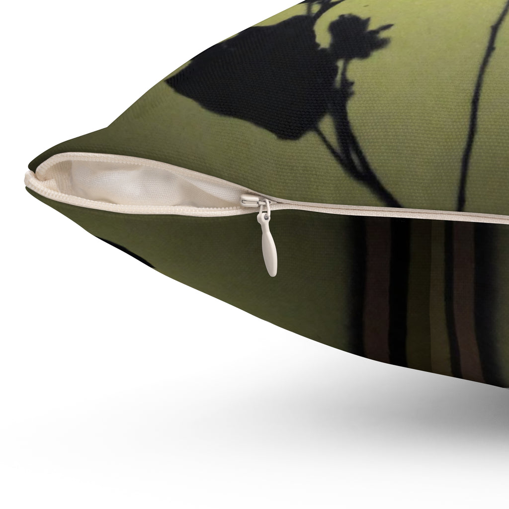 Botanical Silhouette Throw Pillow