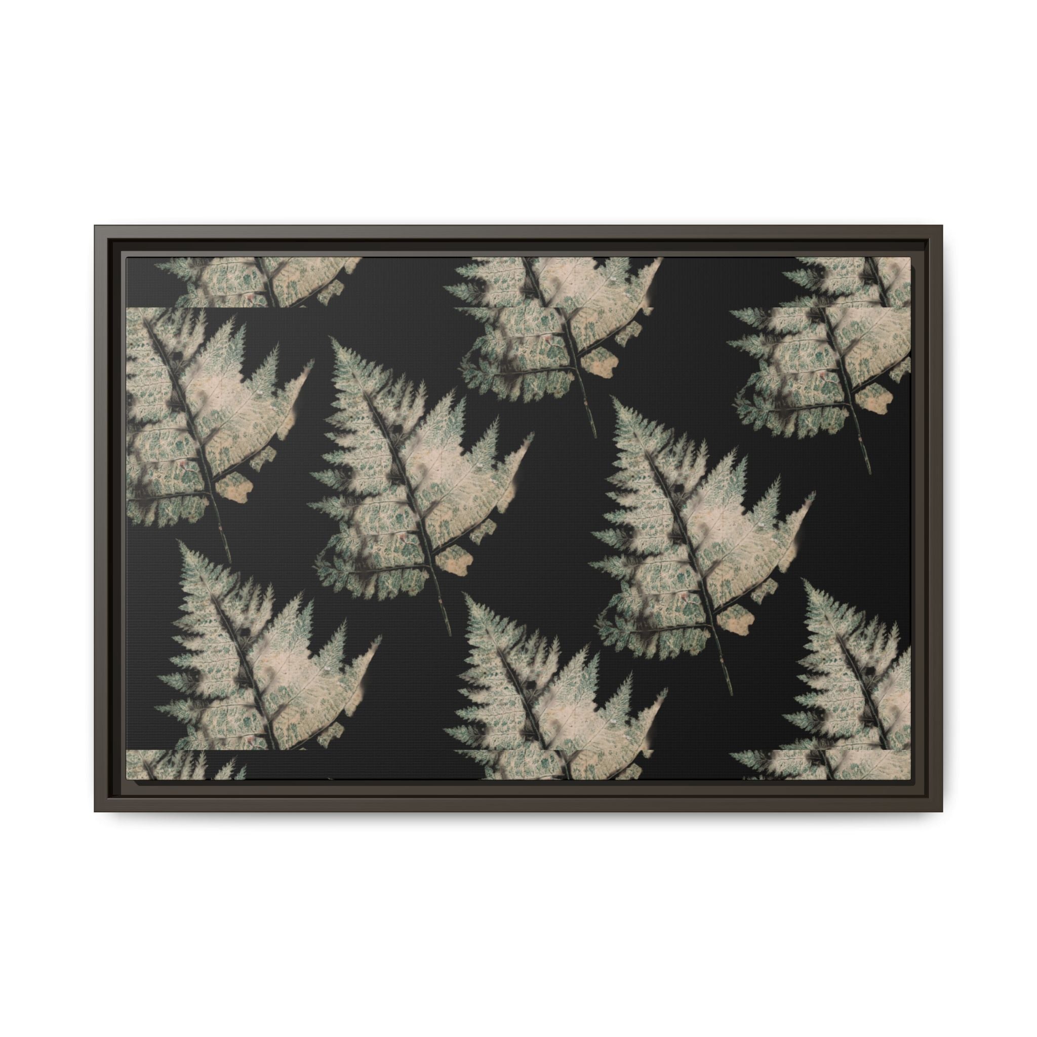 Botanical Fern Matte Canvas Framed Wall Art