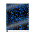 Blue Floral Wrapping Paper Roll — Midnight Botanical Gift Wrap