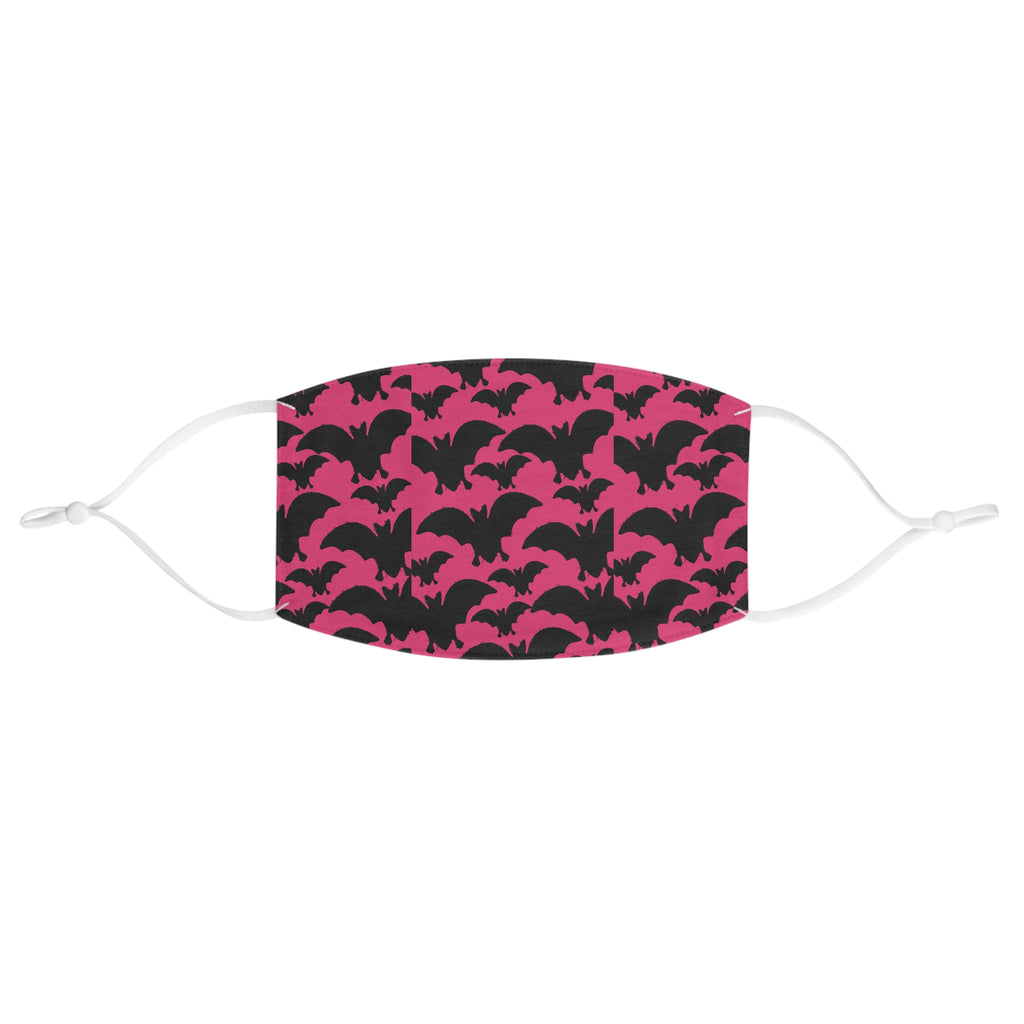 Pink Bat Pattern Face Mask — Reusable Halloween Mask
