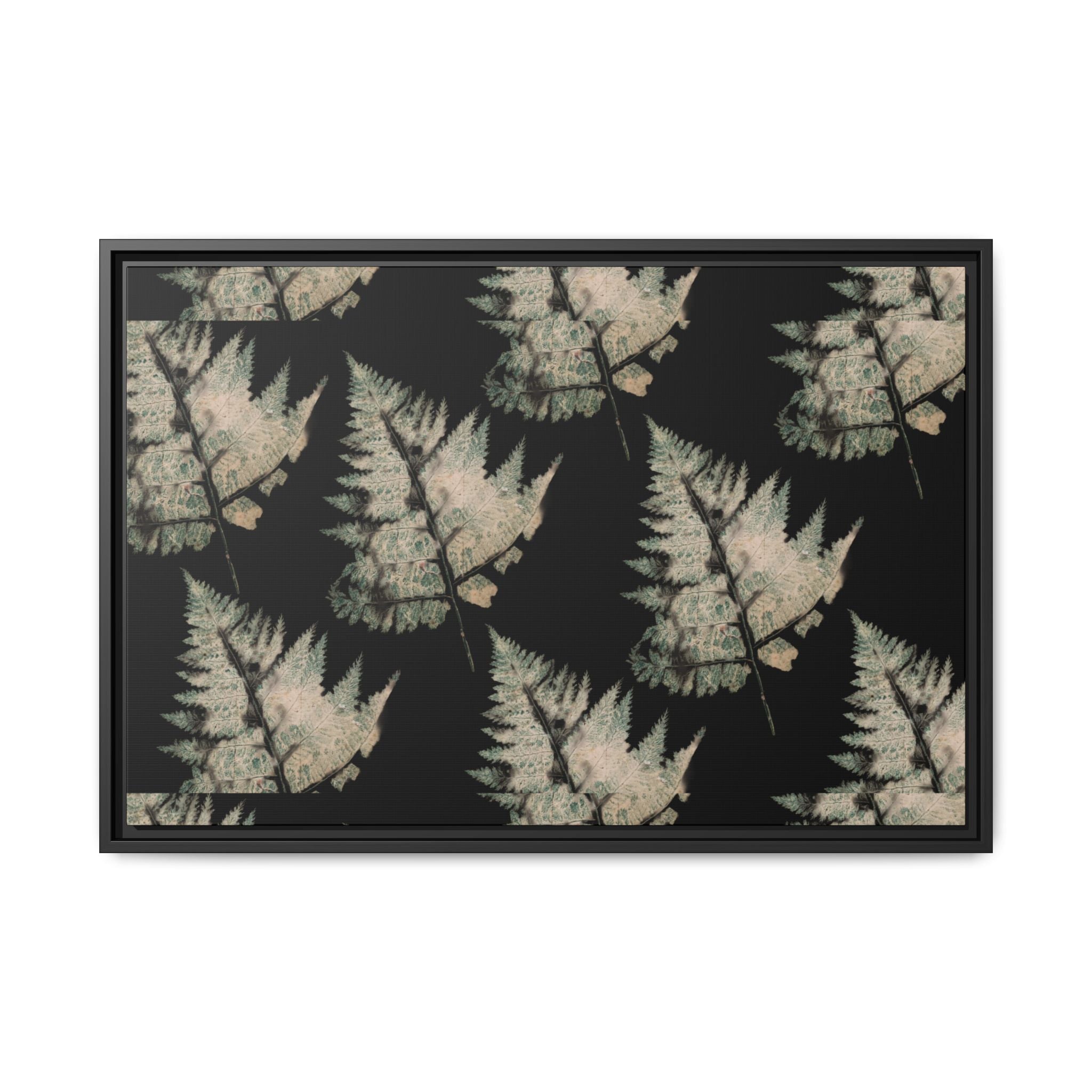 Botanical Fern Matte Canvas Framed Wall Art