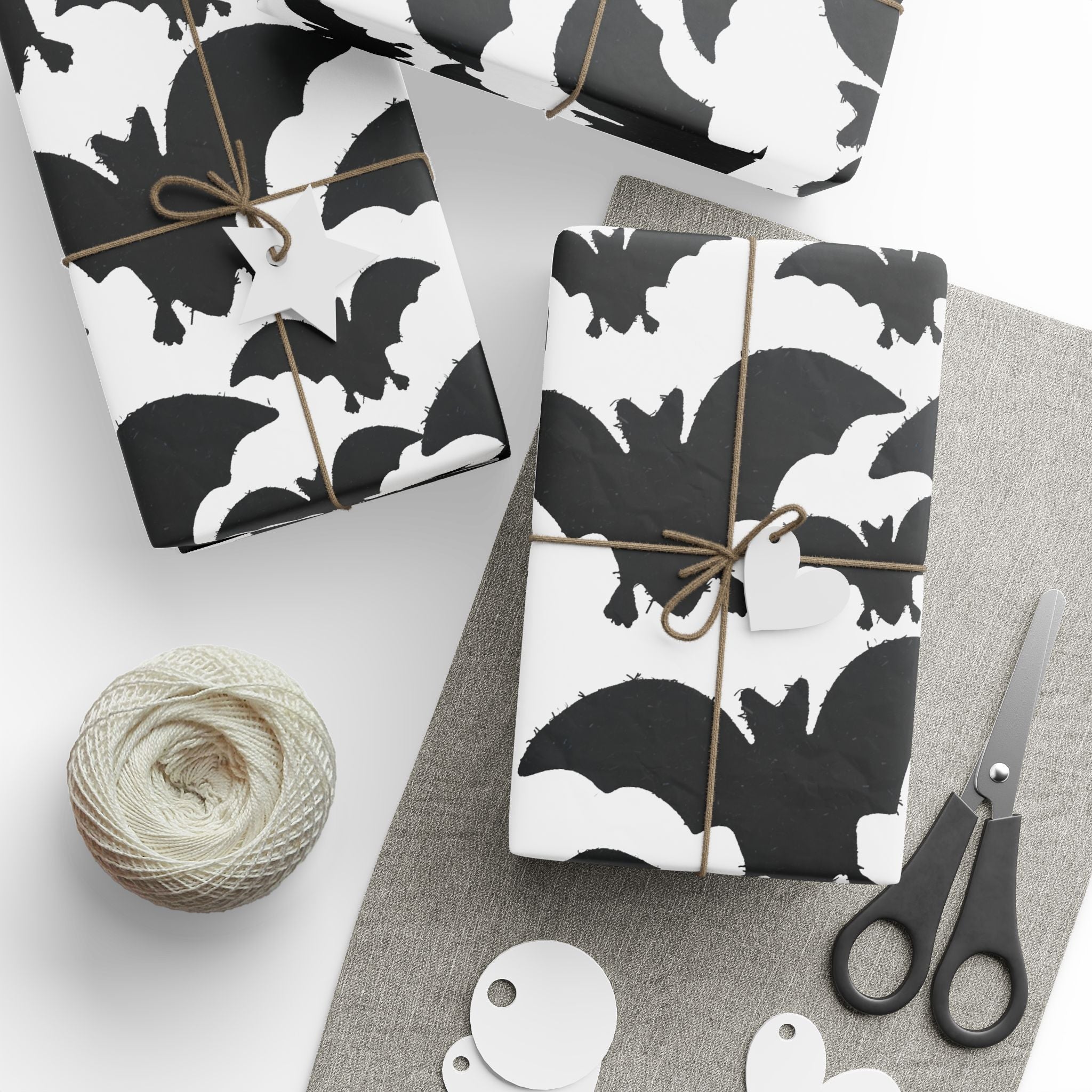 Halloween Bat Pattern Wrapping Paper