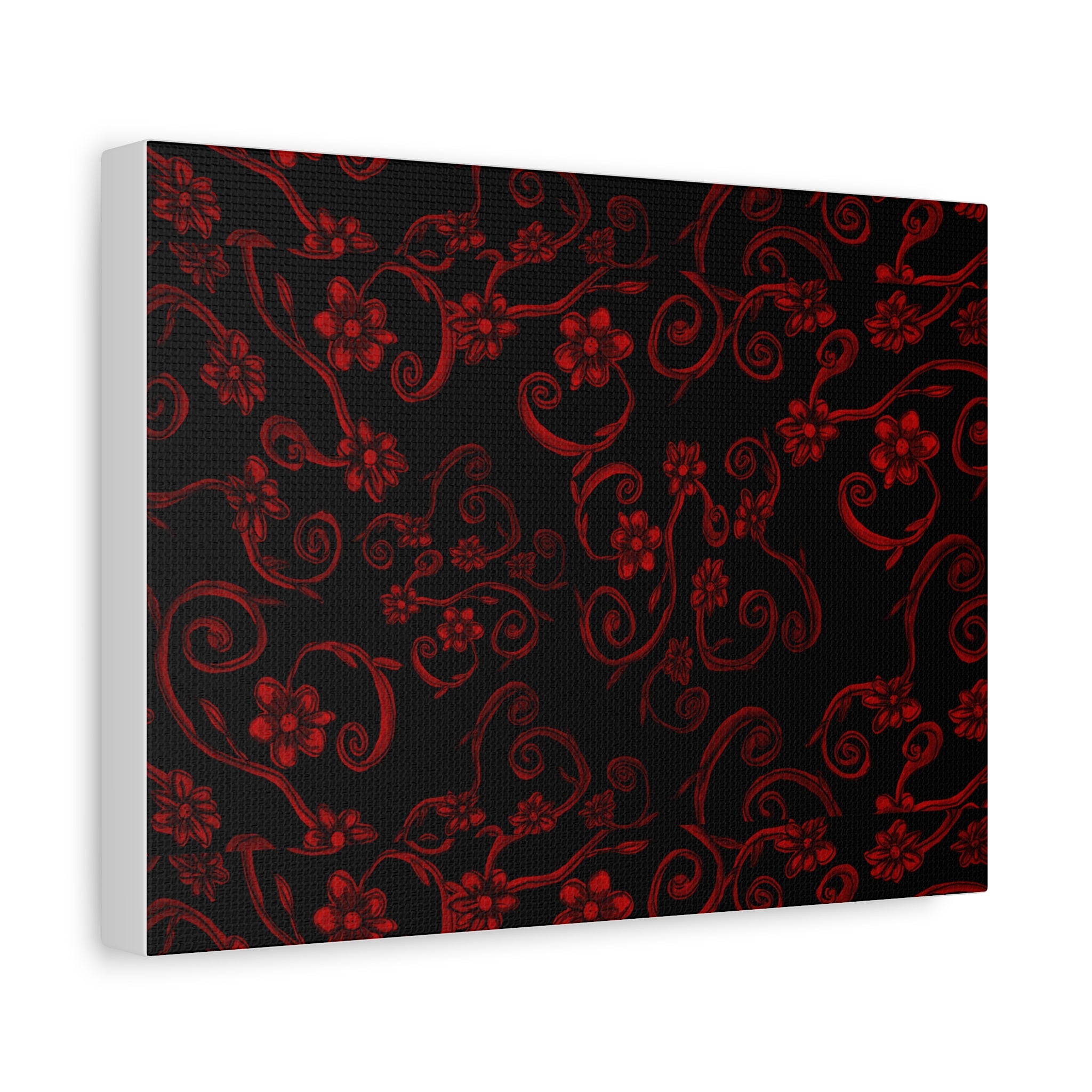 RED LIGHT Vine Matte Canvas Wall Art (Stretched)