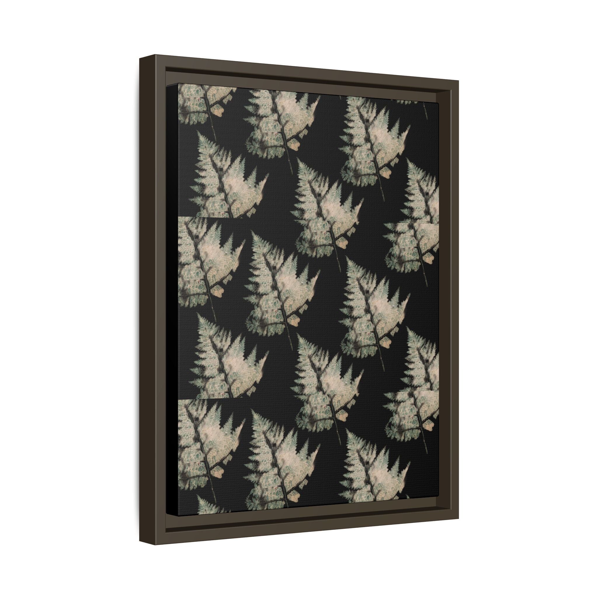Botanical Fern Matte Canvas Framed Wall Art