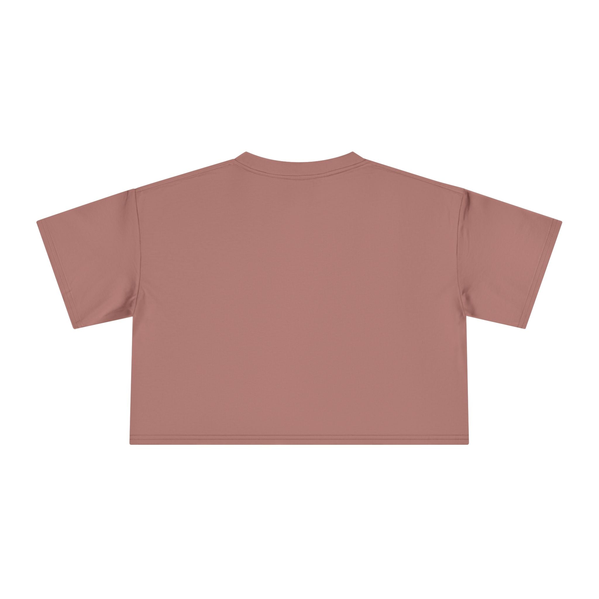 Botanical Grid Women's Crop Tee — Vintage Floral Silhouette Top
