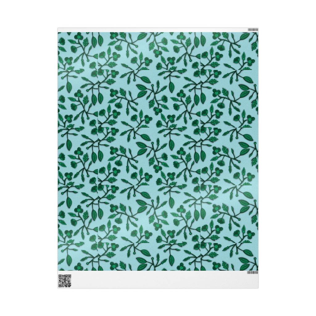 LOST Wrapping Paper — Teal Leaf Gift Wrap