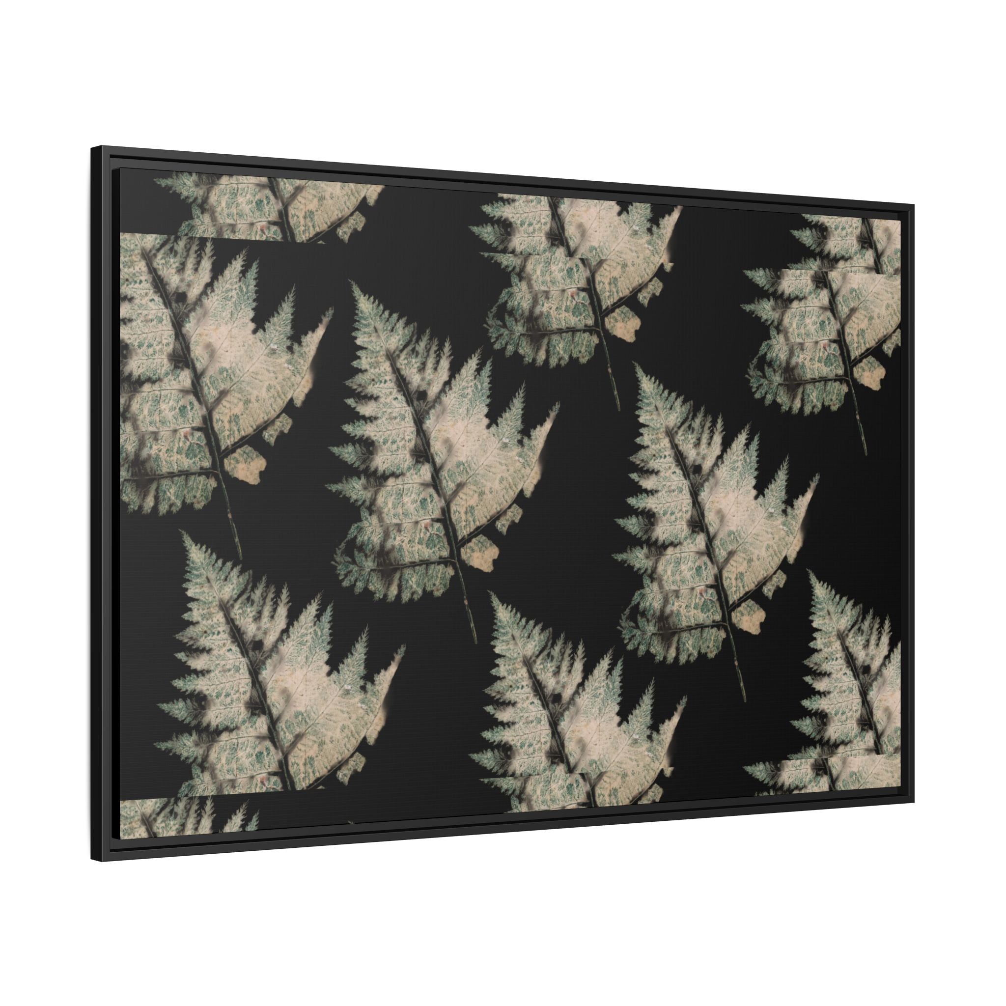 Botanical Fern Matte Canvas Framed Wall Art