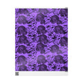 Skull Pattern Wrapping Paper — Purple Gothic Gift Wrap