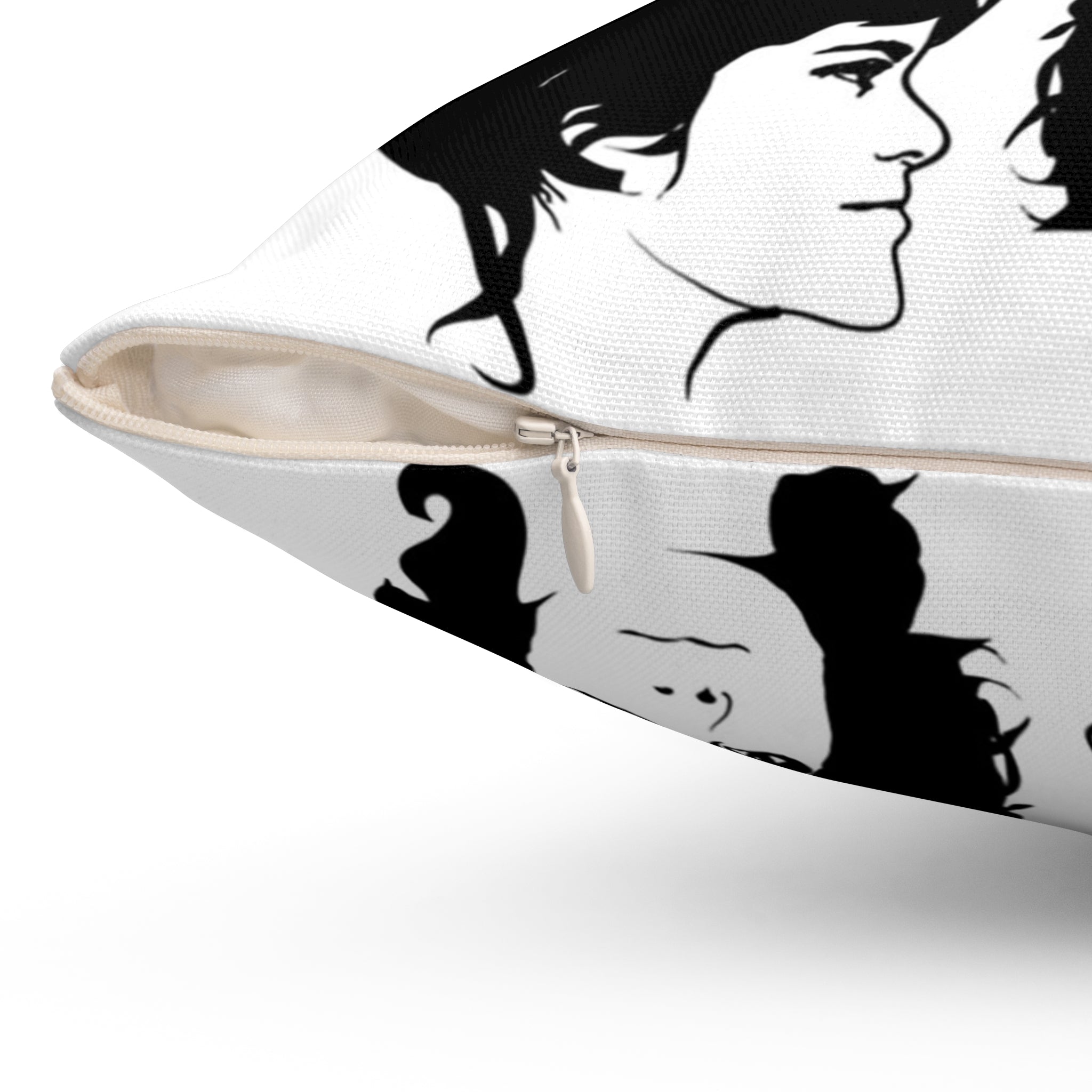 Typical Girls Band Art Pillow — Retro Punk Rock Decorative Throw Pillow