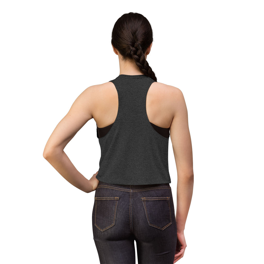 Crop Top - Floral Graphic "Fuck Trump" Protest Tank