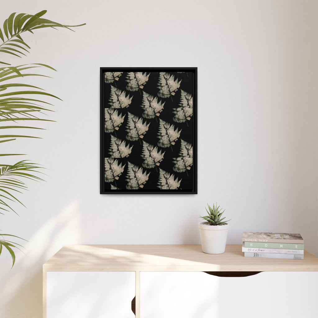 Botanical Fern Matte Canvas Framed Wall Art